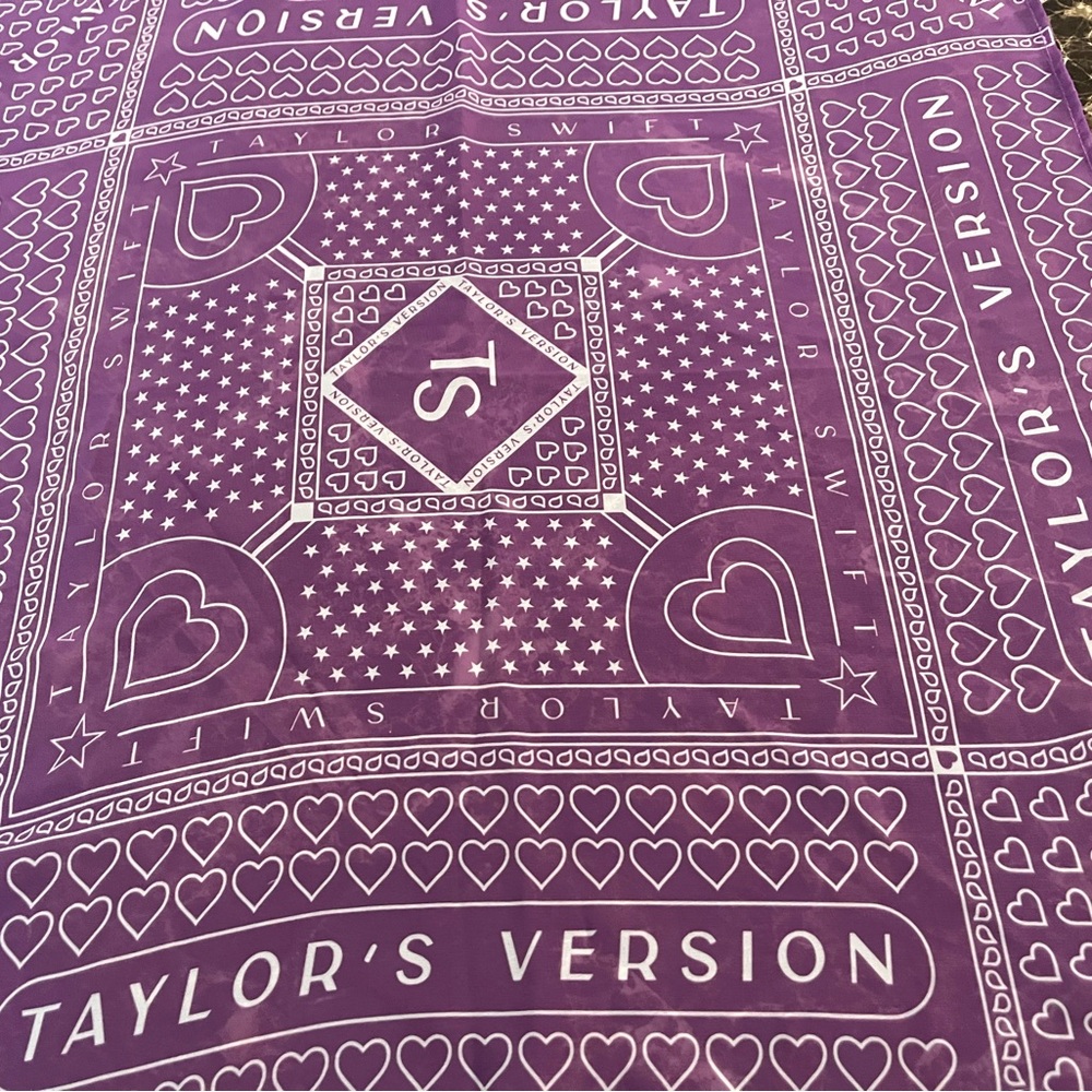 Taylor Swift Taylors Version Purple Bandana